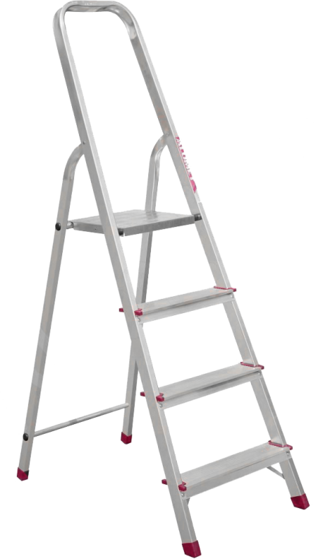 Стремянка стальная оцинкованная 4 ст. ZZ 404