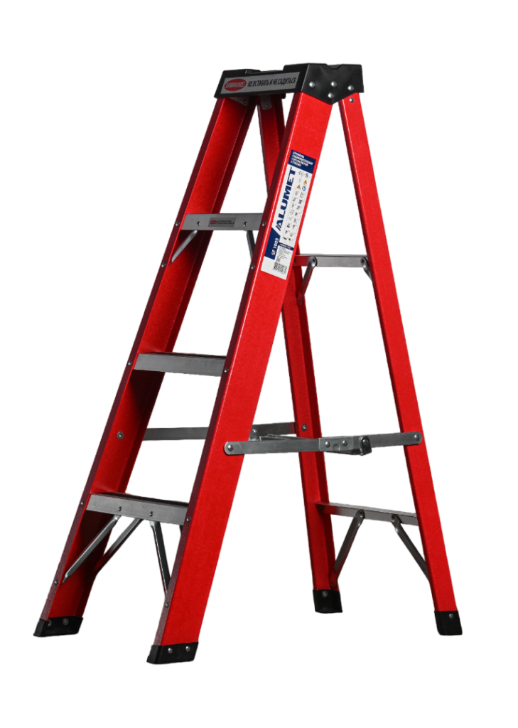 Стремянка стеклопластиковая с органайзером 3 ст. SF1003