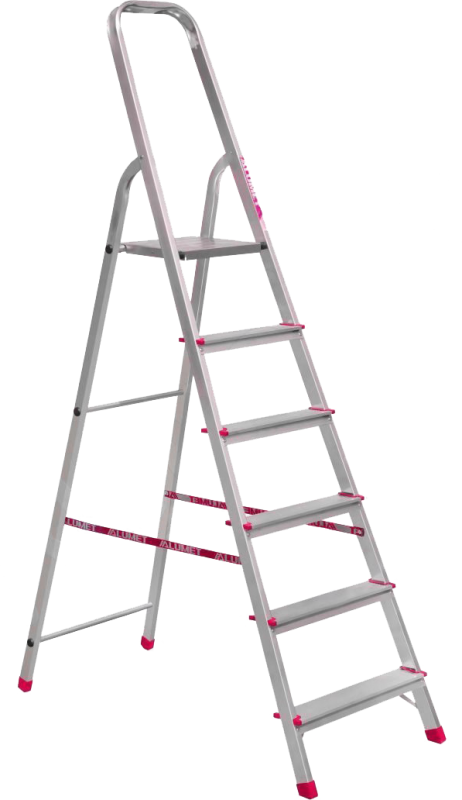 Стремянка стальная оцинкованная 6 ст. ZZ 406